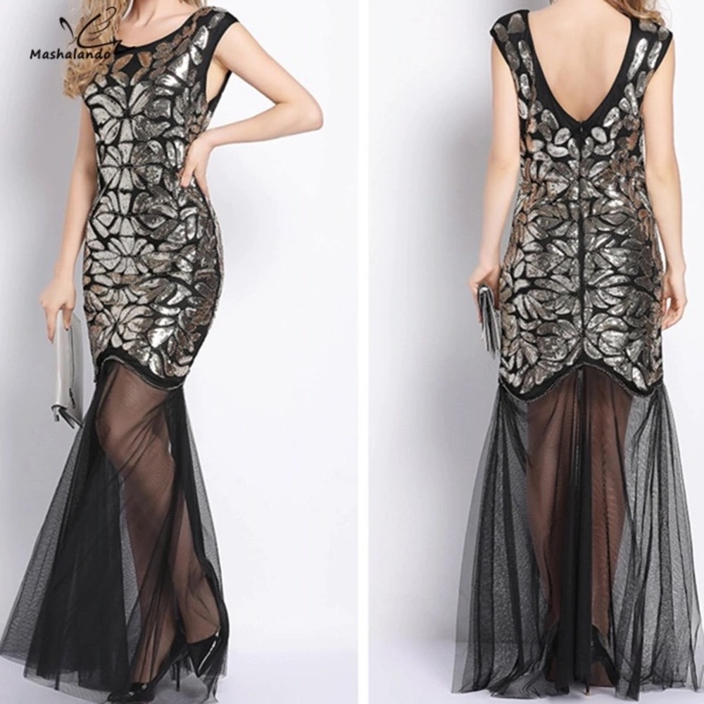 Mesh Elastic High Waist Tulle Skirt Hollow Midi - Picture 8 of 8